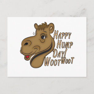 Lycklig Hump Day Woot Woot Vykort