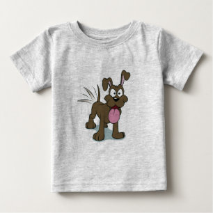 Lycklig Hund Baby T-Shirt