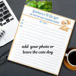 Lycklig Hund eller Photo Personlig to Do Planner Anteckningsblock<br><div class="desc">Anteckningsblocket lycklig Cat Personlig Planner Simple Modern to Do List/Planner och du är beundrad av den underbara Lycklig-katten - till ge ger du bara det ytterligare incitamentet och många kärlek längs vägen (och kanske några mil). Alla designfrågor eller om du behöver hjälp skicka bara ett meddelande eller ett e-postmeddelande till...</div>