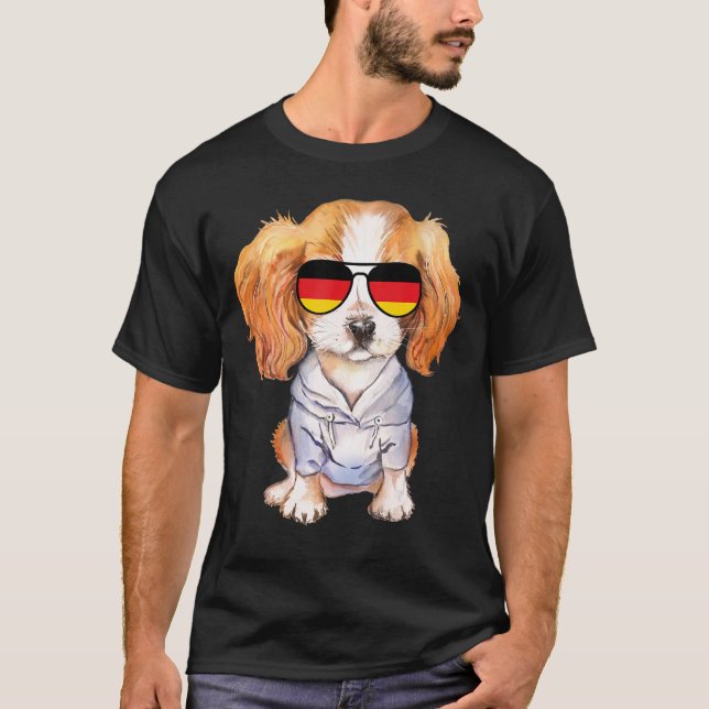 Lycklig Hund (Kärlek) (Manar Kid) () () T Shirt (Framsida)