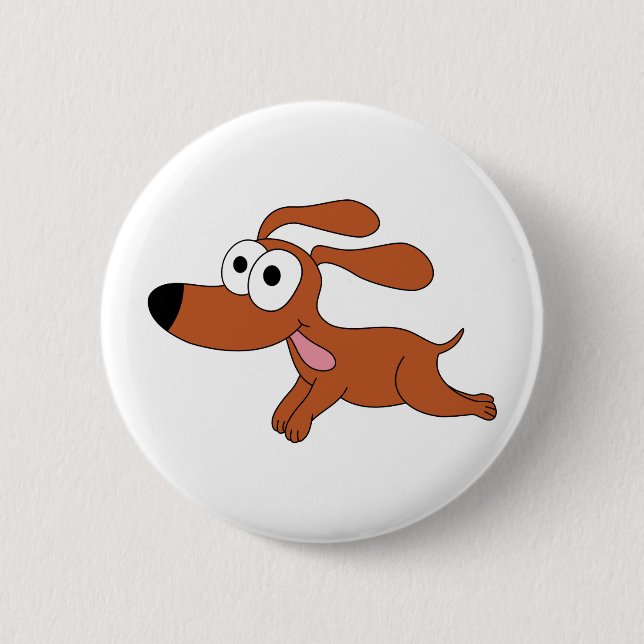 Lycklig Hund Knapp (Framsida)