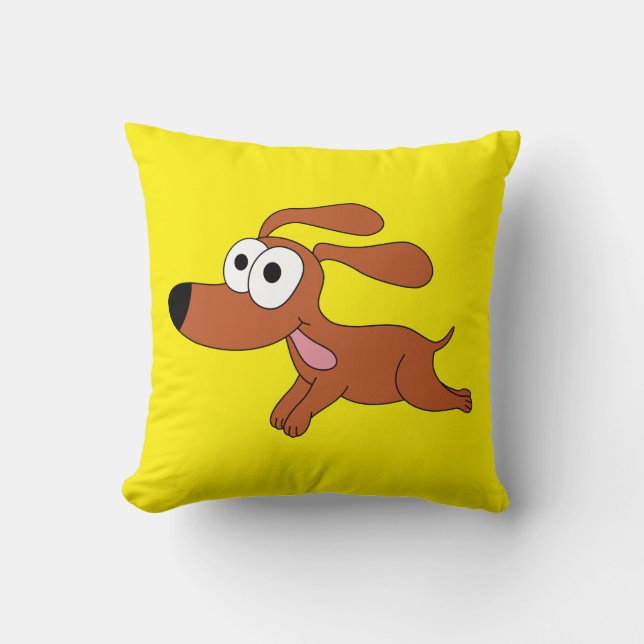 Lycklig Hund Kudde (Framsida)
