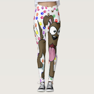 Lycklig Hund Kvinnors förband Leggings