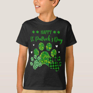 Lycklig Hund Leopard Skriv ut Hundägare St Patrick T Shirt