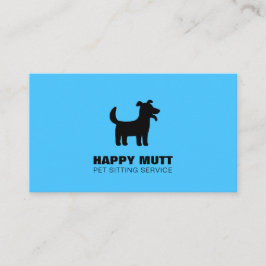 Lycklig Hund Logotyp Pet Sitta Service Care Himlar Visitkort