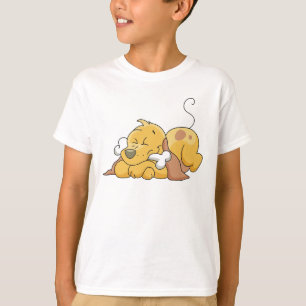 Lycklig hund med benTshirts och gåvor T-shirt
