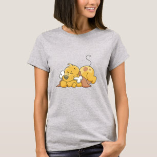 Lycklig hund med benTshirts och gåvor Tee Shirt