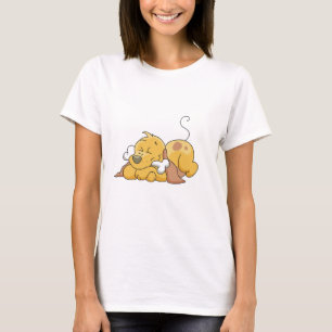 Lycklig hund med benTshirts och gåvor Tröja
