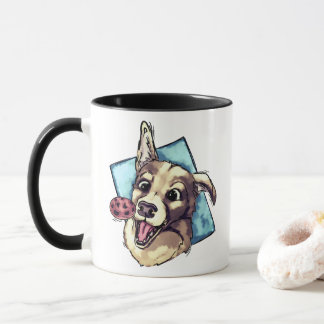 Lycklig hund och cookie mugg