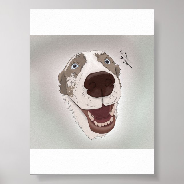 Lycklig Hund Poster (Framsidan)