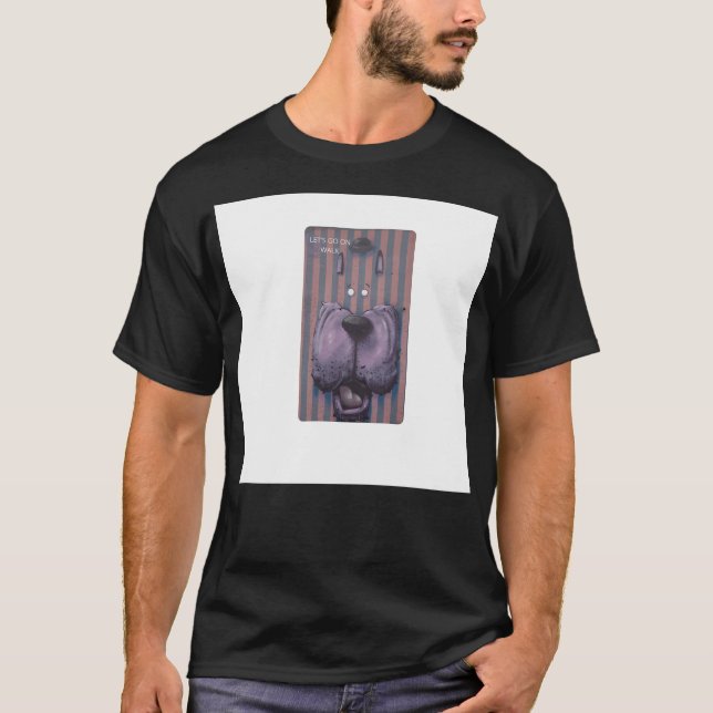 Lycklig Hund T Shirt (Framsida)