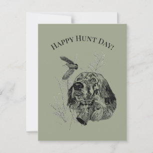 Lycklig Hunt Day! Vykort