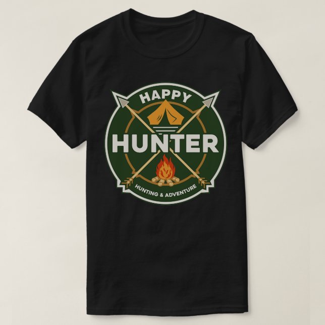 LYCKLIG HUNTER BADGE T SHIRT (Design framsida)