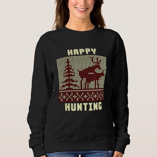 Lycklig Hunting T Shirt (Framsida)