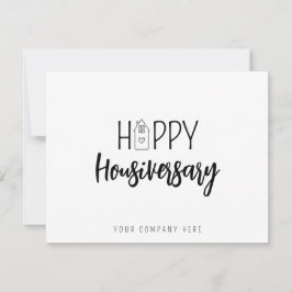 Lycklig Husårsdag Fastighetsmäklare Kort