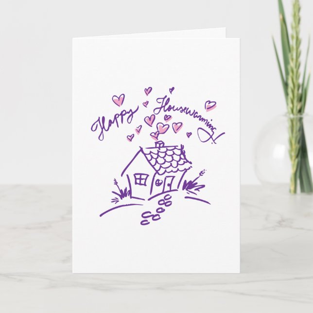 Lycklig Hushållsuppvärmning 4 Kort (Framsida)