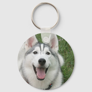Lycklig Husky Keychain Nyckelring