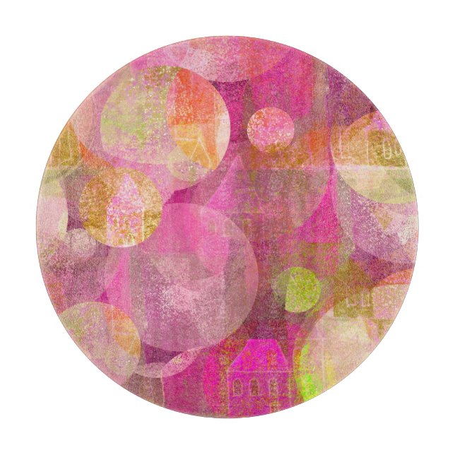 lycklig husrundaskärbräda (Framsidan)