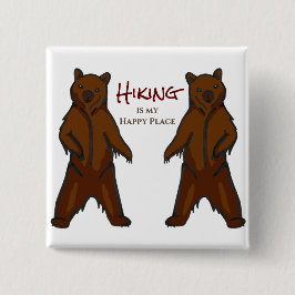 Lycklig hyr utomhus med galler och stötar knapp