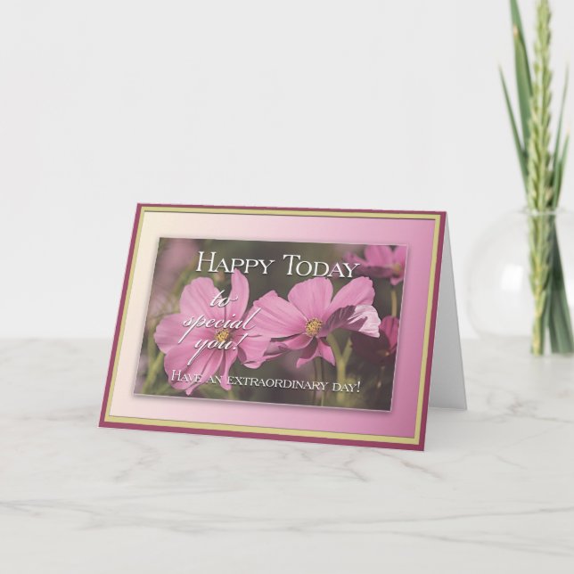 Lycklig i dag kort (Framsida)