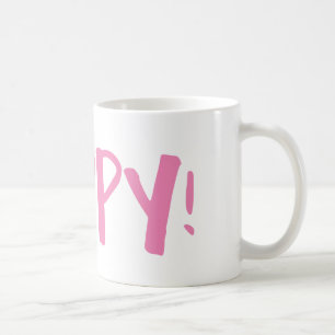 Lycklig i en mugg! kaffemugg