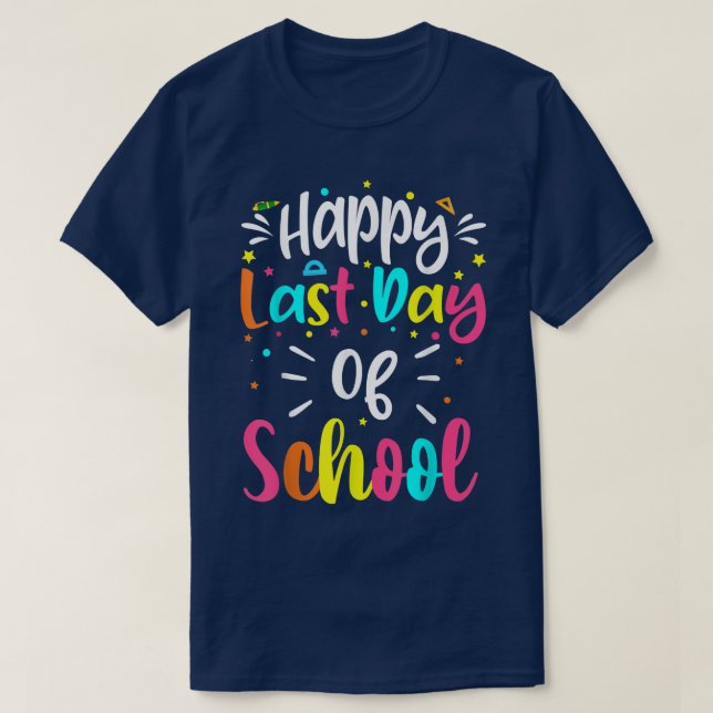 Lycklig i Fantastisk, sommarexamen i förra dagen T Shirt (Design framsida)