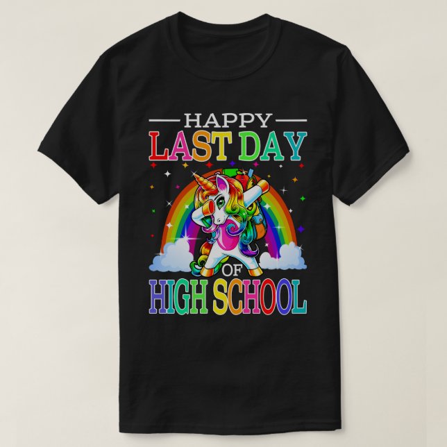 Lycklig i fjol, högskolenivå t shirt (Design framsida)