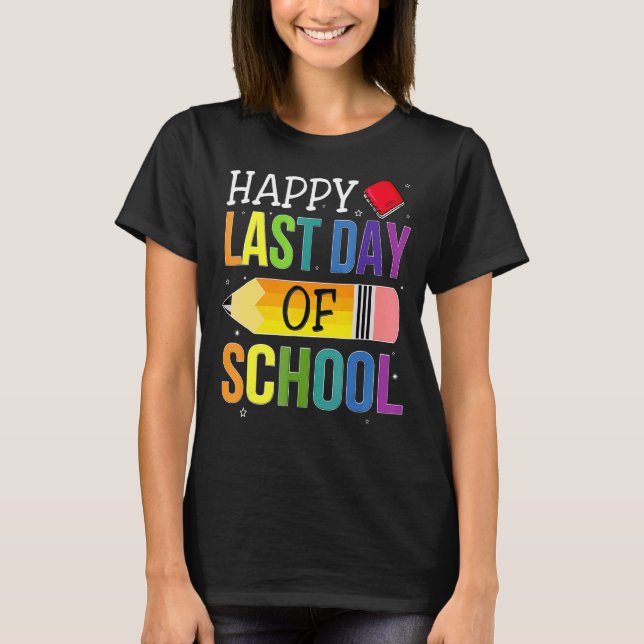 Lycklig i fjol: Lärare Kids Student Grad T Shirt (Framsida)