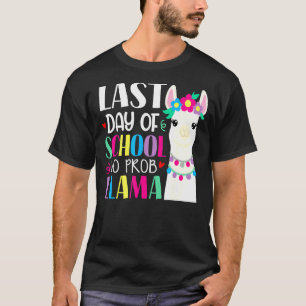 Lycklig i förra skoldagen: Ingen professor Llama L T Shirt