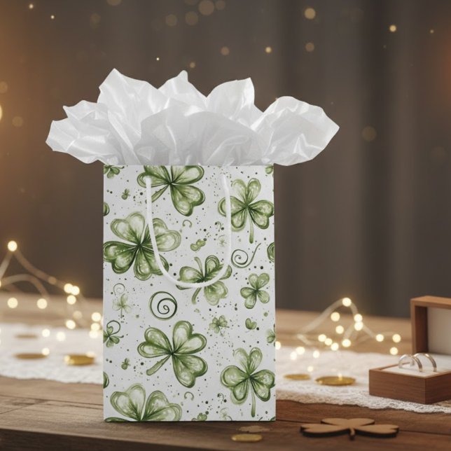 Lycklig i kärlek Grön Shamrock Klöver Bröllop (Skapare uppladdad)