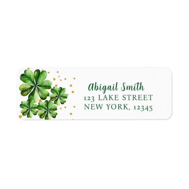 LYCKLIG I KÄRLEK RETURADRESS ETIKETT (Framsidan)