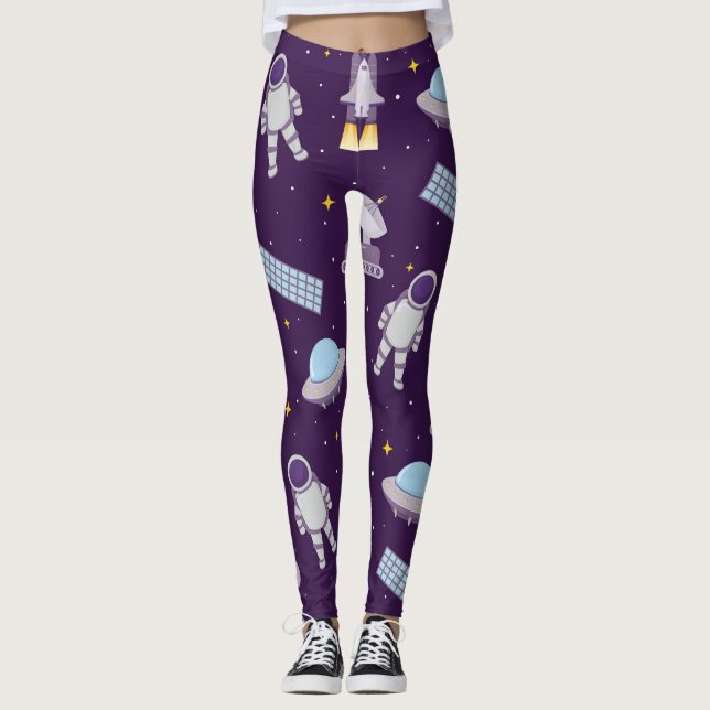 Lycklig i Space Leggings (Framsida)