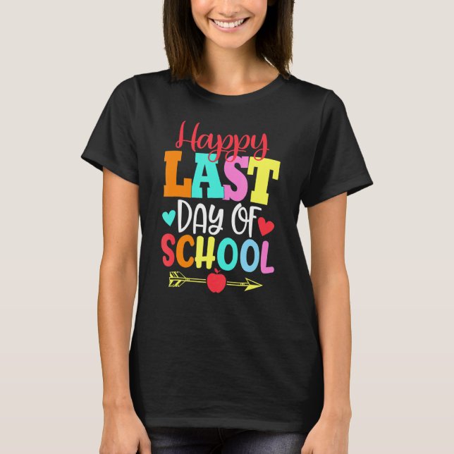 Lycklig i Studenter i går för lärarutbildning T Shirt (Framsida)