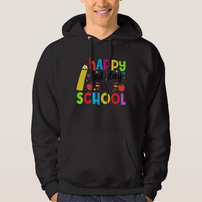 Lycklig i Studenter och lärare 1 Hoodie (Framsida)