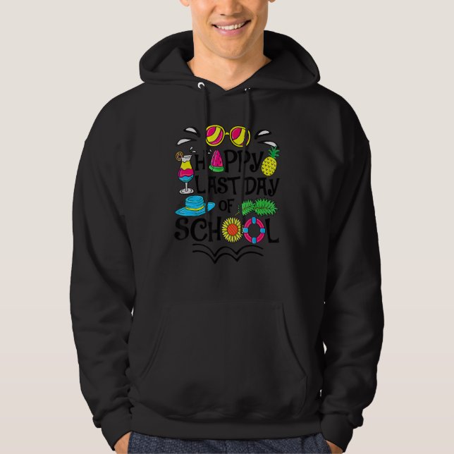 Lycklig i Studenter och lärare 3 Hoodie (Framsida)