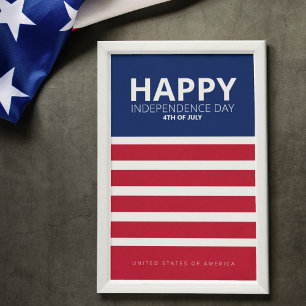 Lycklig Independence day 14:e juli Poster