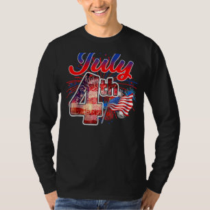Lycklig Independence day 4:e juli Amerikanska patr T Shirt