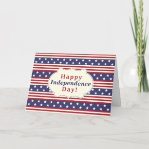 Lycklig Independence day 4 juli Stars Rand Kort