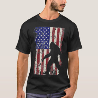 Lycklig Independence day Bigfoot 4th of july Meric T Shirt