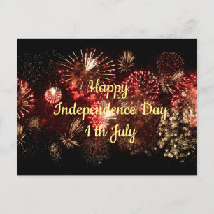 Lycklig Independence day den 1 juli Vykort