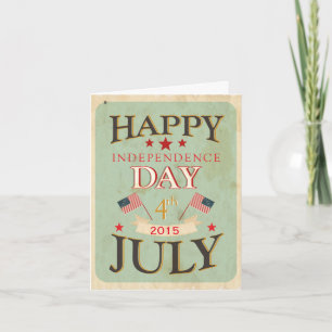 Lycklig Independence day den 4 juli Kort