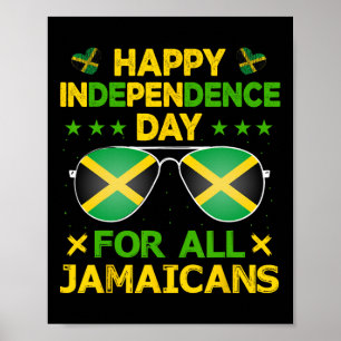 Lycklig Independence day för alla Jamaicans Sungle Poster