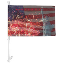 Lycklig Independence day - Frihetsgudinnan och Fla