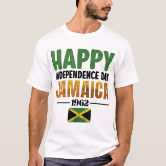 Lycklig Independence day Jamaica 1962 Proud Jamaic T Shirt