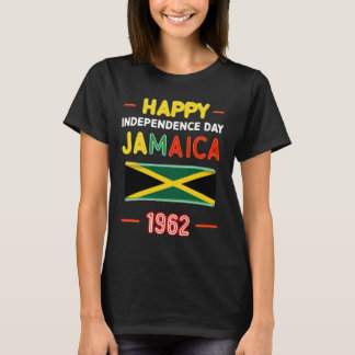 Lycklig Independence day Jamaica 1962 Proud Jamaic T Shirt