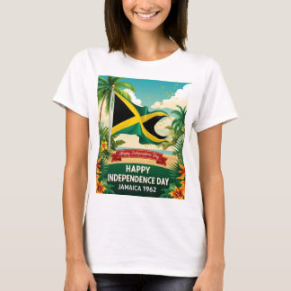 Lycklig Independence day Jamaica 1962 Proud T-Shir T Shirt