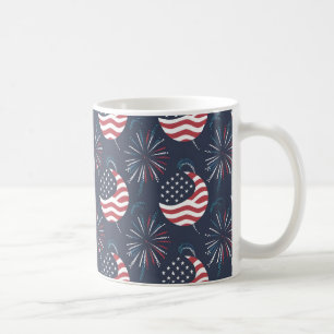 Lycklig Independence day & juli 4 Gått Kaffemugg