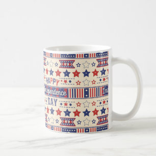 Lycklig Independence day & juli 4 Gått Kaffemugg
