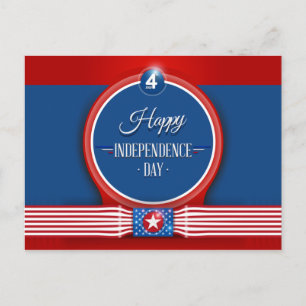 Lycklig Independence day, ljusa färger Vykort