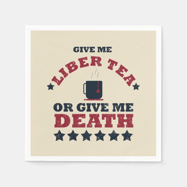 Lycklig independence day lustig 4:e July Pappersservett (Framsidan)